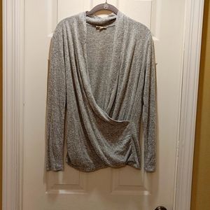 Faux Wrap Sweater